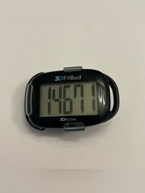 3DFitBud Simple Step Counter Walking 3D Pedometer with Clip and Lanyard A420S